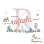 Matriz de Bordado Fundo do Mar Rafaela