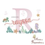 Matriz de Bordado Fundo do Mar Rayssa