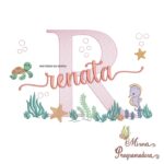 Matriz de Bordado Fundo do Mar Renata