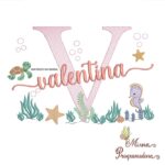 Matriz de Bordado Fundo do Mar Valentina