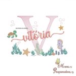 Matriz de Bordado Fundo do Mar Vitoria