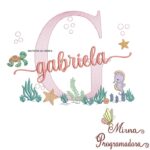 Matriz de Bordado Fundo do Mar Gabriela