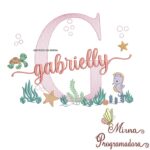 Matriz de Bordado Fundo do Mar Gabrielly