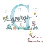 Matriz de Bordado Fundo do Mar George