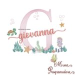 Matriz de Bordado Fundo do Mar Giovanna