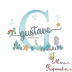 Matriz de Bordado Fundo do Mar Gustavo