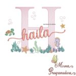 Matriz de Bordado Fundo do Mar Haila