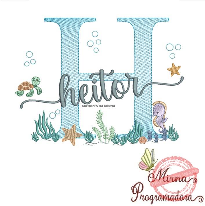 matriz de bordado heitor fundo do mar Matriz de Bordado Fundo do Mar Heitor - Imagem 1