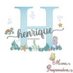 Matriz de Bordado Fundo do Mar Henrique