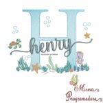 Matriz de Bordado Fundo do Mar Henry