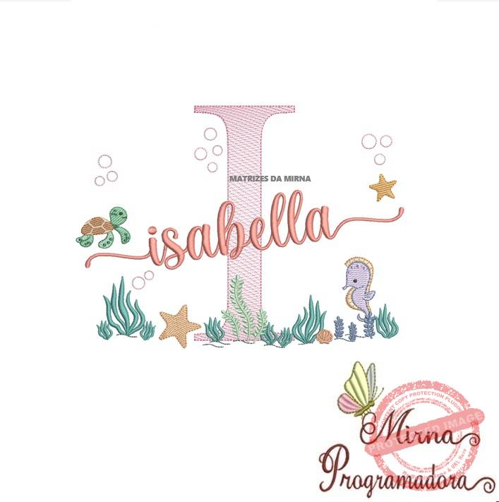 matriz de bordado isabella Matriz de Bordado Fundo do Mar Isabella - Imagem 1