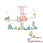 Matriz de Bordado Fundo do Mar Isis