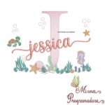 Matriz de Bordado Fundo do Mar Jessica