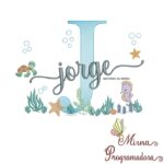 Matriz de Bordado Fundo do Mar Jorge