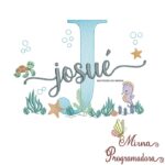 Matriz de Bordado Fundo do Mar Josué