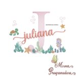 Matriz de Bordado Fundo do Mar Juliana