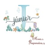 Matriz de Bordado Fundo do Mar Júnior