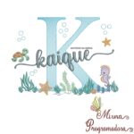 Matriz de Bordado Fundo do Mar Kaique