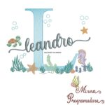Matriz de Bordado Fundo do Mar Leandro