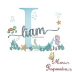 Matriz de Bordado Fundo do Mar Liam