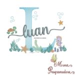Matriz de Bordado Fundo do Mar Luan