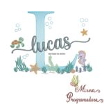 Matriz de Bordado Fundo do Mar Lucas