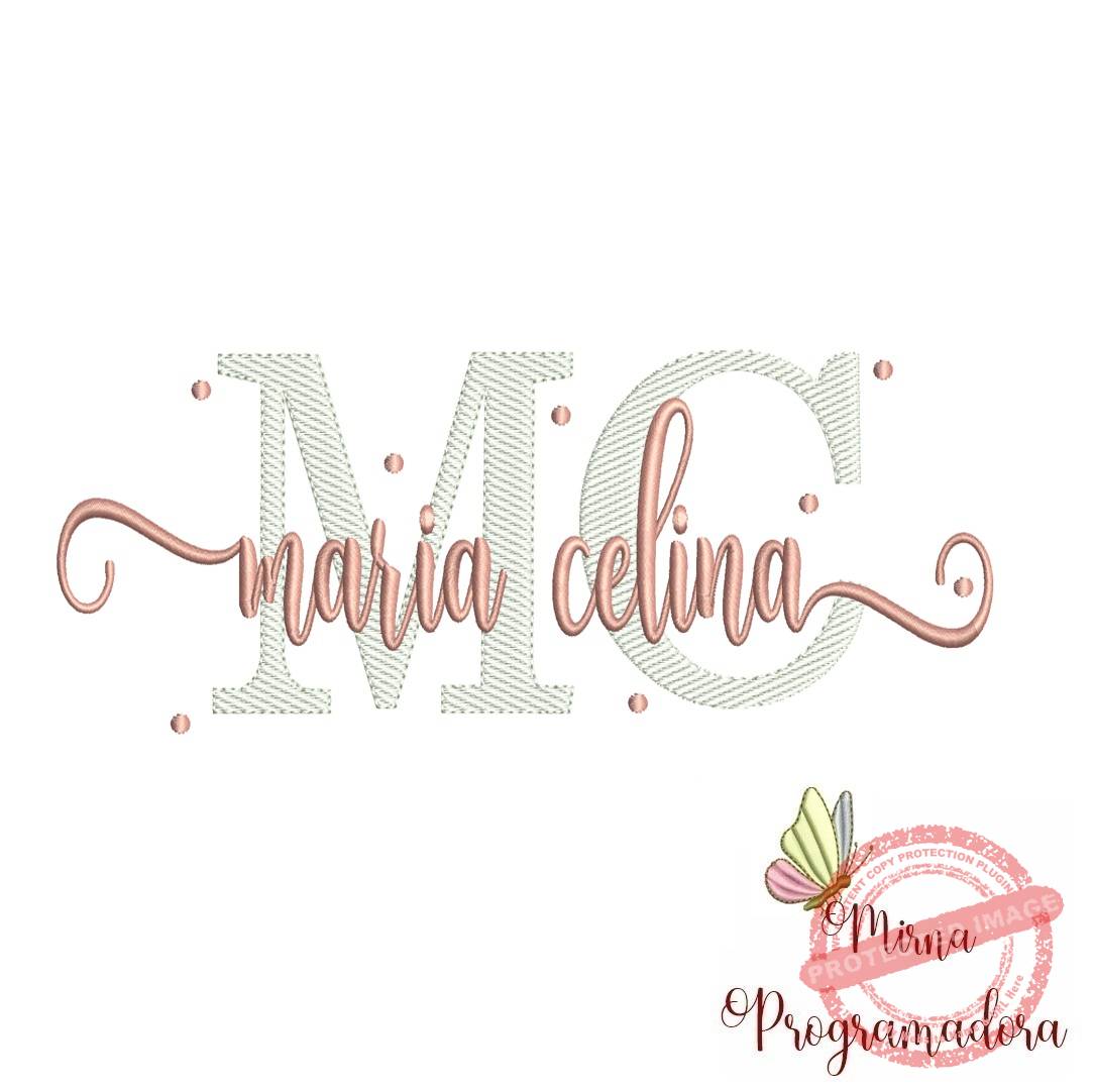 Matriz de Bordado Maria Celina