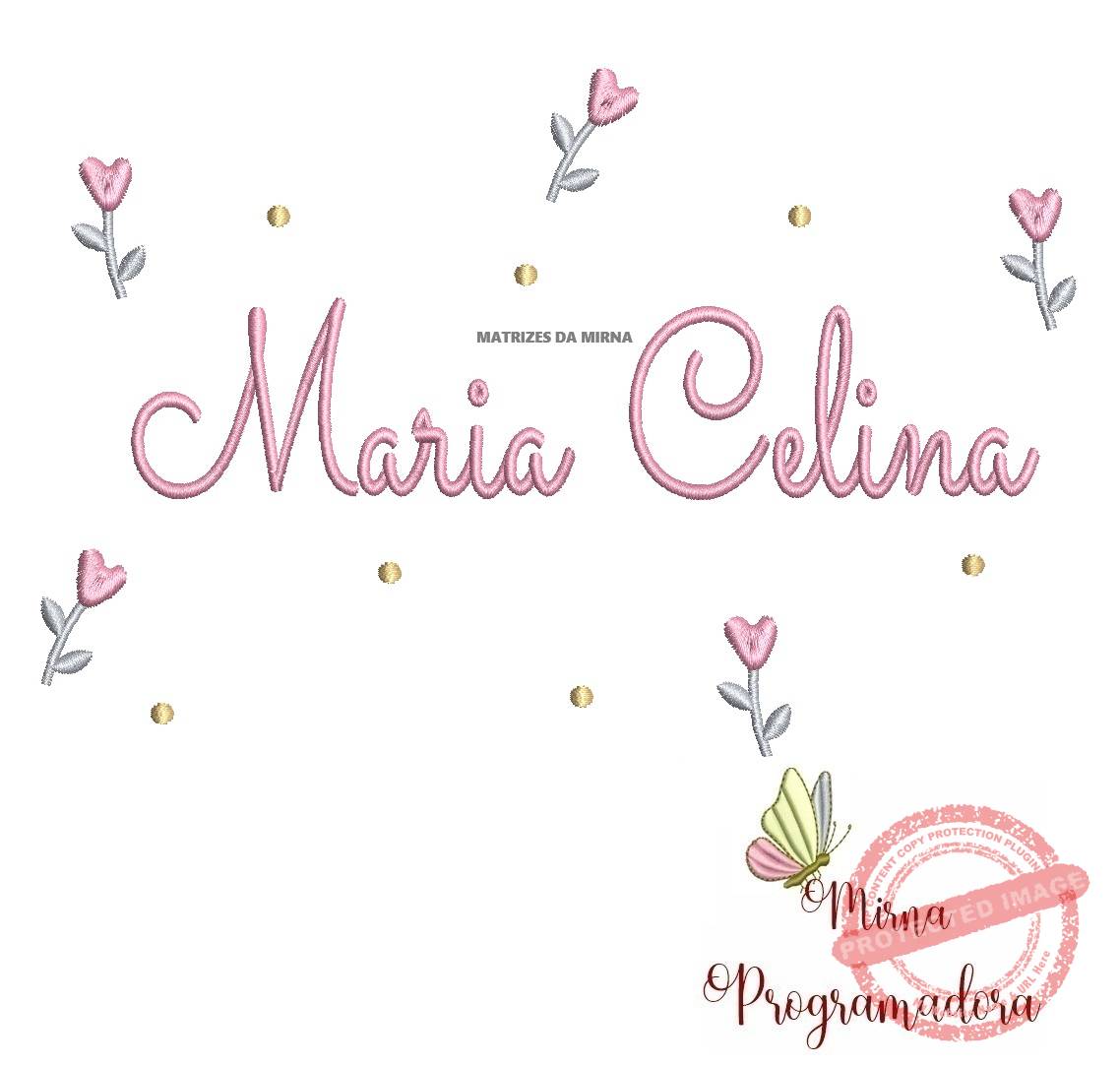 Matriz de Bordado Maria Celina