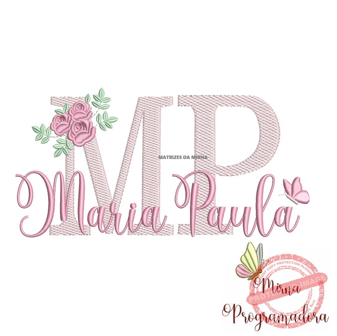 Matriz de Bordado Maria Paula