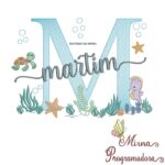 Matriz de Bordado Fundo do Mar Martim
