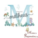 Matriz de Bordado Fundo do Mar Matheus