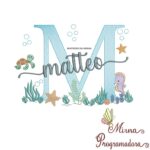 Matriz de Bordado Fundo do Mar Matteo