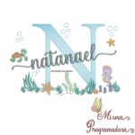 Matriz de Bordado Fundo do Mar Natanael