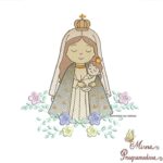 Matriz de Bordado Santinha Nossa Senhora de Nazaré