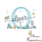 Matriz de Bordado Fundo do Mar Oliver