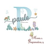 Matriz de Bordado Fundo do Mar Paulo