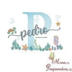 Matriz de Bordado Fundo do Mar Pedro