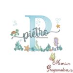 Matriz de Bordado Fundo do Mar Pietro