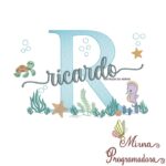 Matriz de Bordado Fundo do Mar Ricardo
