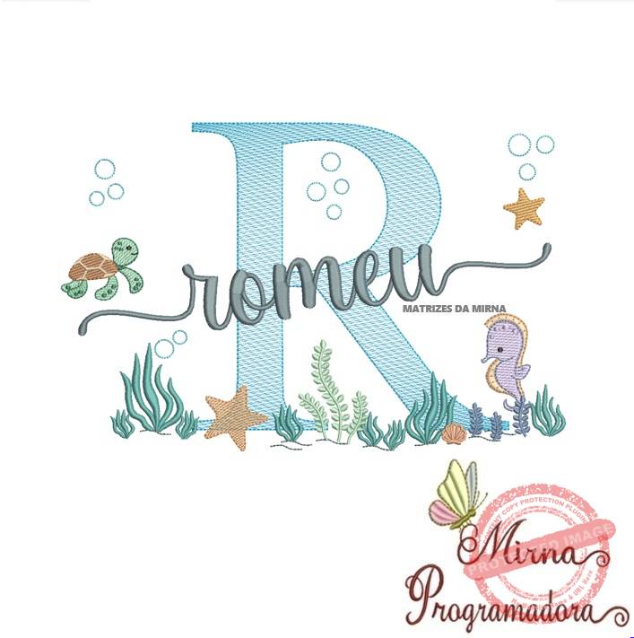matriz de bordado romeu fundo do mar Matriz de Bordado Fundo do Mar Romeu - Imagem 1