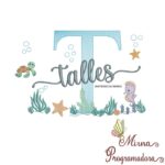 Matriz de Bordado Fundo do Mar Talles