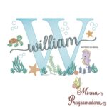 Matriz de Bordado Fundo do Mar Wiliam