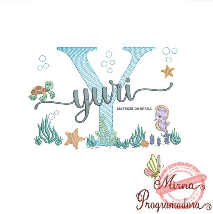 matriz de bordado yuri fundo do mar Matriz de Bordado Fundo do Mar Yuri - Imagem 1