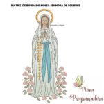 matriz de bordado nossa Senhora de Lourdes