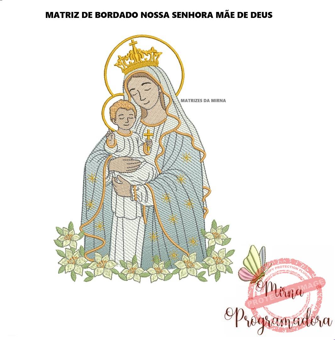 matariz de bordado nossa senhora mae de deus1 matriz de bordado nossa Senhora Mãe de Deus - Imagem 1