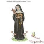 matriz de bordado Santa Rita de Cassia