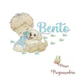 matriz-de-bordado-bebe-cachorrinho-bento