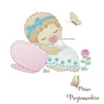 matriz-de-bordado-bebe-menina-dormindo