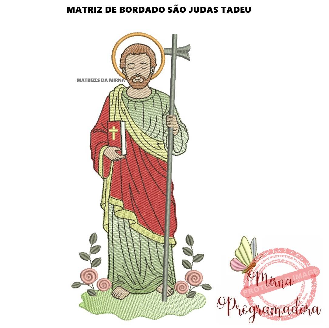 matriz de bordado sao judas tadeu1 matriz de bordado São Judas Tadeu - Imagem 1