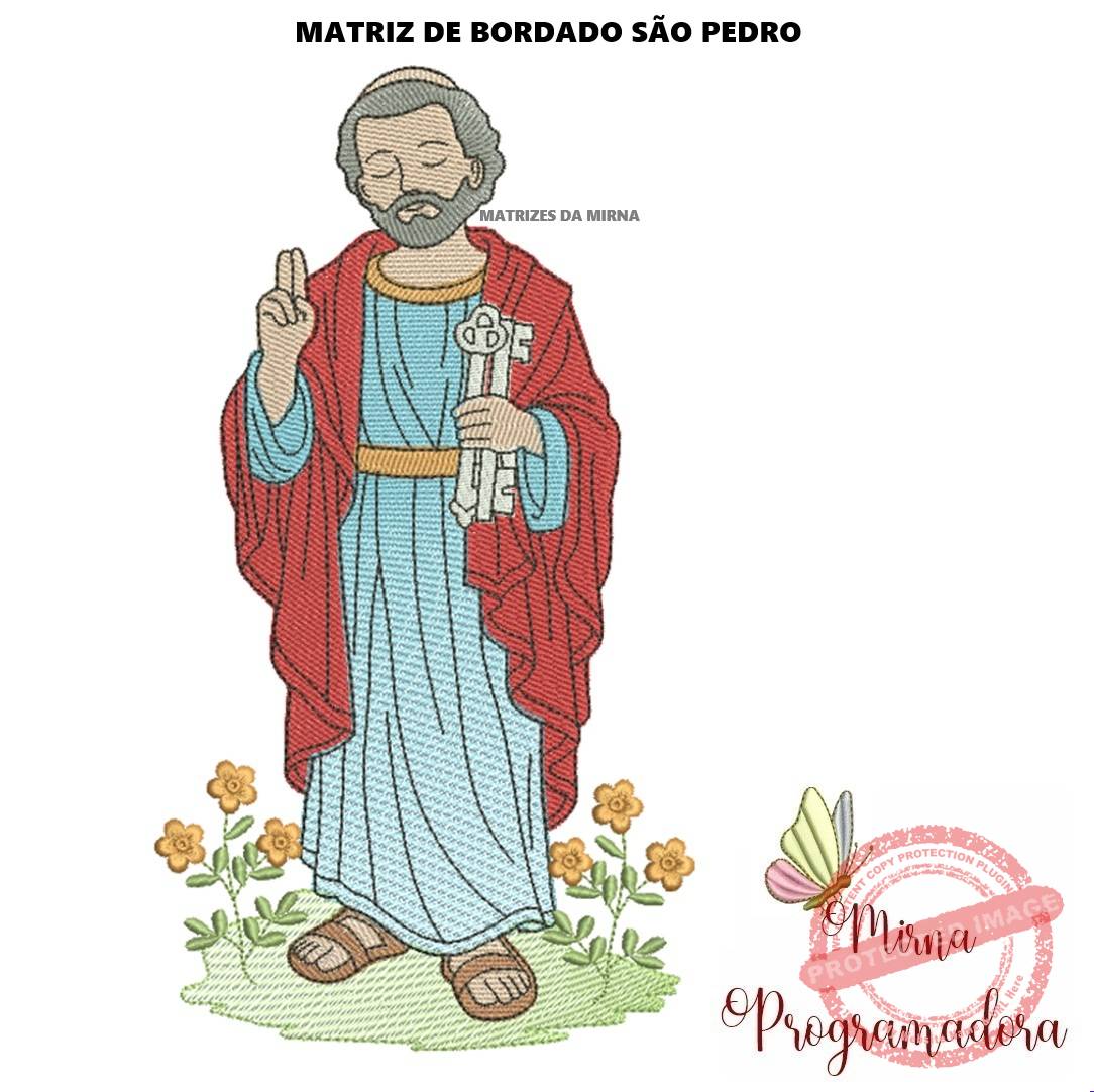 matriz de bordado sao pedro1 matriz de bordado São Pedro - Imagem 1